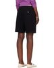 Stone Island Stone Island Black 6200014 Malfilé Fleece Old Effect Shorts - 3