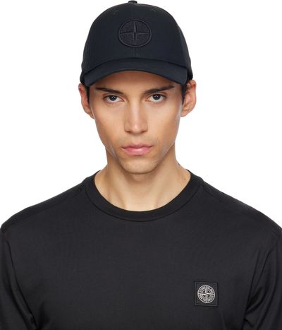Stone Island Stone Island Black 9100013 Cotton Reps Cap