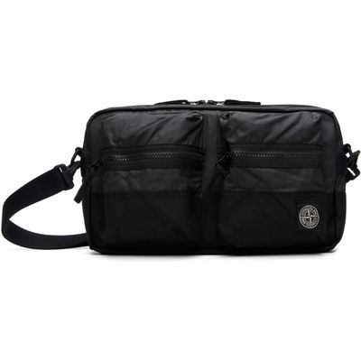 Stone Island Stone Island Black 9200024 Double Coated Cotton Ripstop Bag