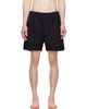 Stone Island Stone Island Black B100B09 Brushed Nylon Swim Shorts - 1