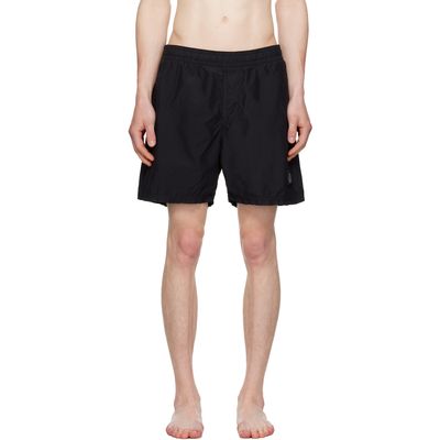 Stone Island Stone Island Black B100B09 Brushed Nylon Swim Shorts