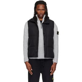 Stone Island Stone Island Black G100010 Crinkled Reps NY Down Vest