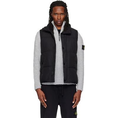 Stone Island Stone Island Black G100010 Crinkled Reps NY Down Vest