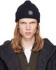 Stone Island Stone Island Black N100002 Rib Wool Beanie - 1