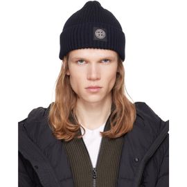 Stone Island Stone Island Black N100002 Rib Wool Beanie