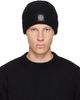 Stone Island Stone Island Black N100012 Light RWS Geelong Wool Beanie - 1