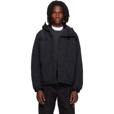 Stone Island Stone Island Black Q100007 Warp Rib Nylon-TC Jacket