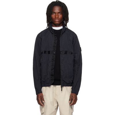 Stone Island Stone Island Black Q100009 Warp Rib Nylon-TC Jacket
