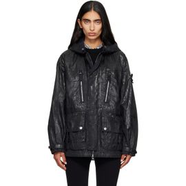 Stone Island Stone Island Black Q100027 Slick Nylon Tela-TC Jacket