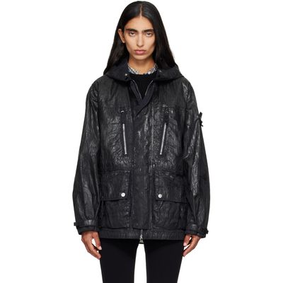 Stone Island Stone Island Black Q100027 Slick Nylon Tela-TC Jacket