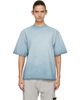 Stone Island Stone Island Blue 2100002 Combed Organic Cotton Jersey 'Erosion' T-shirt - 1