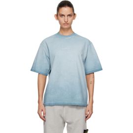 Stone Island Stone Island Blue 2100002 Combed Organic Cotton Jersey 'Erosion' T-shirt