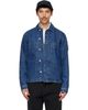 Stone Island Stone Island Blue 4100006 Grainy Wash Denim Jacket - 1