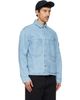 Stone Island Stone Island Blue 4100006 Grainy Wash Indigo Denim Jacket - 2