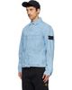 Stone Island Stone Island Blue 4100006 Grainy Wash Indigo Denim Jacket - 4