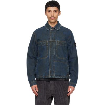 Stone Island Stone Island Blue 4100006 Laser Pigment Denim Jacket