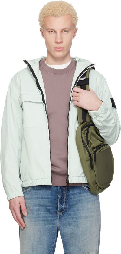 Stone Island Stone Island Blue 4100077 Stretch Organic Cotton Twill Jacket