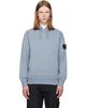 Stone Island Stone Island Blue 6100062 Organic Cotton Fleece Hoodie - 1
