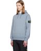 Stone Island Stone Island Blue 6100062 Organic Cotton Fleece Hoodie - 4
