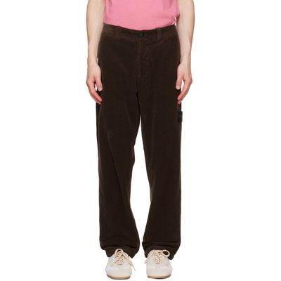 Stone Island Stone Island Brown 3100059 Organic Cotton Corduroy 800 Trousers