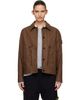 Stone Island Stone Island Brown 4100010 Double-Coated Cotton Ripstop Jacket - 1