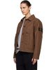 Stone Island Stone Island Brown 4100010 Double-Coated Cotton Ripstop Jacket - 4