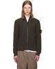 Stone Island Stone Island Brown 5100017 Ribbed RWS Wool Sweatshirt - 1