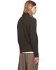Stone Island Stone Island Brown 5100017 Ribbed RWS Wool Sweatshirt - 3