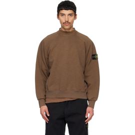 Stone Island Stone Island Brown 6100053 Tubular Cotton Fleece Sweatshirt