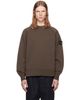 Stone Island Stone Island Brown Organic Cotton Fleece Sweatshirt - 1