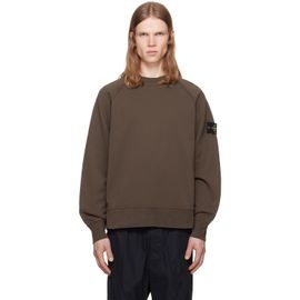 Stone Island Stone Island Brown Organic Cotton Fleece Sweatshirt