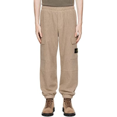 Stone Island Stone Island Brown Wool Nylon Flannel-TC Cargo Pants