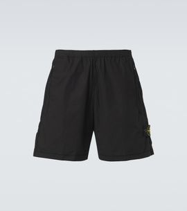 Stone Island Stone Island Compass cotton-blend shorts