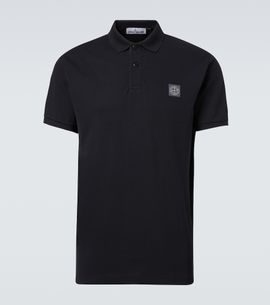 Stone Island Stone Island Compass cotton piqué polo shirt