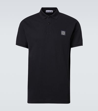 Stone Island Stone Island Compass cotton piqué polo shirt