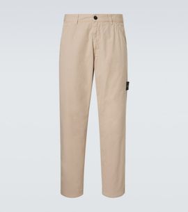 Stone Island Stone Island Compass cotton straight pants