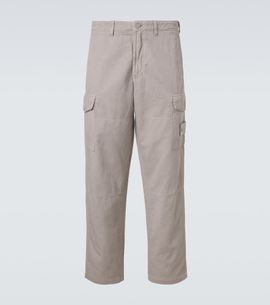 Stone Island Stone Island Cotton and linen canvas cargo pants