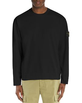 Stone Island Stone Island Felpa Logo Patch Cotton Crewneck Sweater