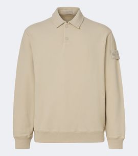 Stone Island Stone Island Ghost cotton-blend jersey polo sweater