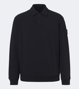 Stone Island Stone Island Ghost cotton blend jersey polo sweatshirt