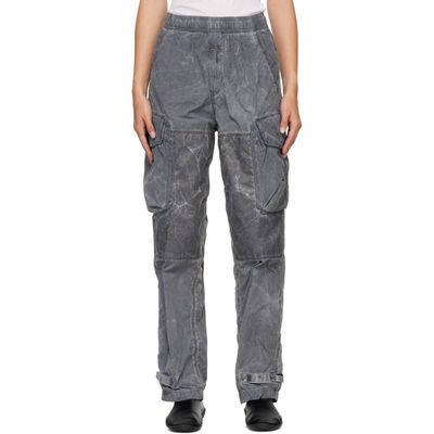 Stone Island Stone Island Gray 3100053 Uneven Pigment Smerigliato Cargo Pants