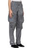 Stone Island Stone Island Gray 3100053 Uneven Pigment Smerigliato Cargo Pants - 2