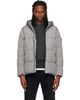 Stone Island Stone Island Gray 4100037 Crinkle Reps NY Down Jacket - 1