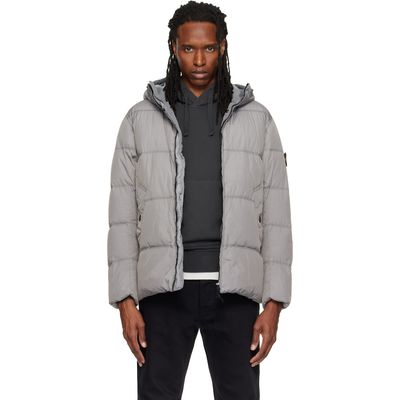 Stone Island Stone Island Gray 4100037 Crinkle Reps NY Down Jacket