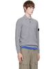 Stone Island Stone Island Gray 5100018 Geelong Wool LS Polo - 2