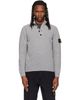 Stone Island Stone Island Gray 5100040 Lambswool Polo - 1