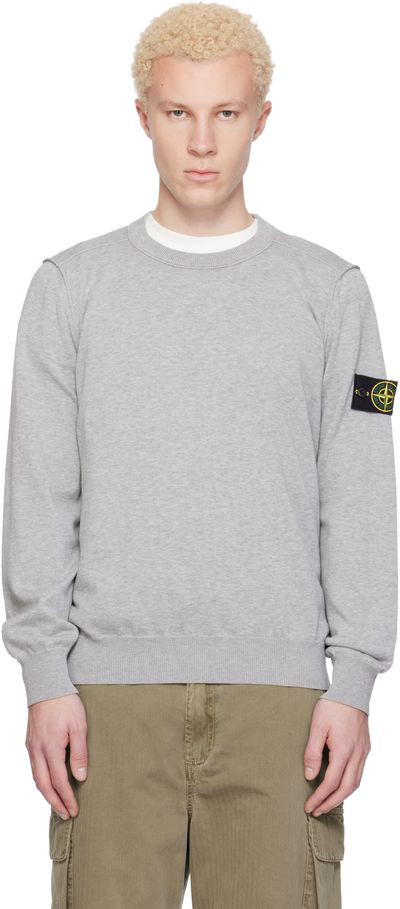 Stone Island Stone Island Gray 5100053 Soft Organic Cotton Sweater