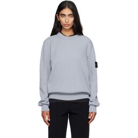 Stone Island Stone Island Gray 5100154 Ribbed Soft Organic Cotton Sweater