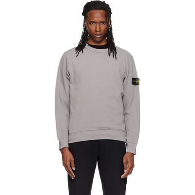 Stone Island Stone Island Gray 6100017 Organic Cotton Interlock Sweatshirt