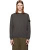 Stone Island Stone Island Gray 6100034 Malfilé Fleece 'Old' Effect Sweatshirt - 1